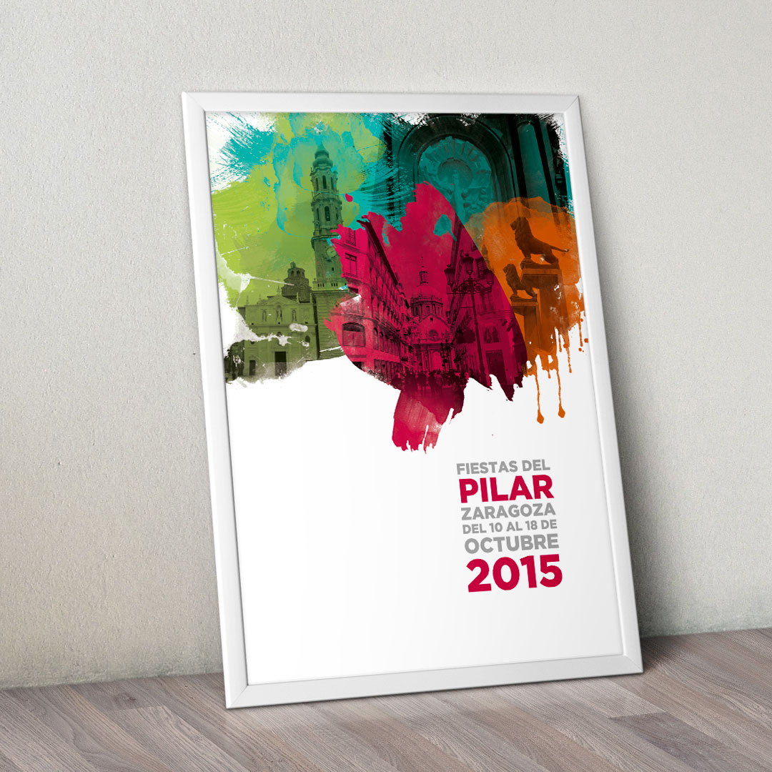 Cartel propuesto para Fiestas del Pilar de Zaragoza de 2015