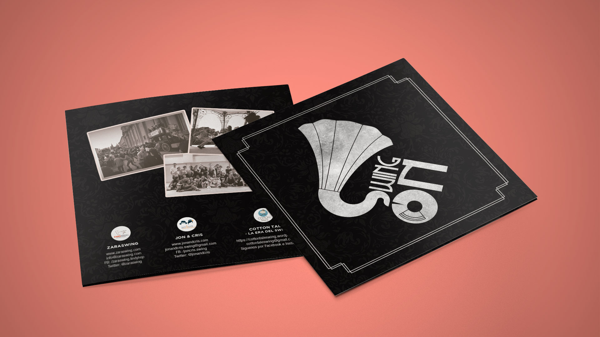 Diseño de folleto para SwingOn Aragón