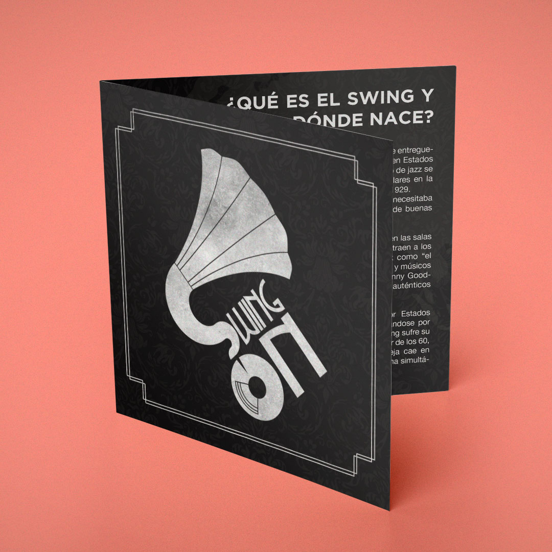 Flyer para la Asociación de Swing de Aragón
