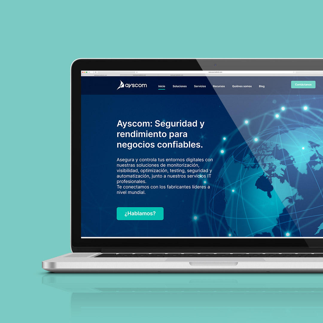 Diseño UI/UX de web corporativa Ayscom